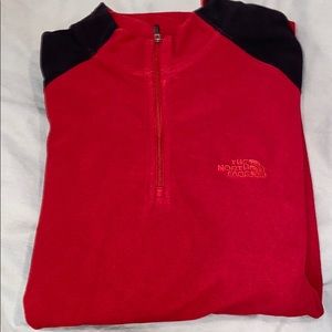 North Face pullover, 1/4 zip up